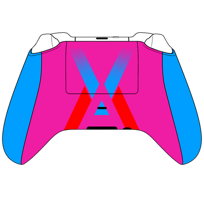 Custom Airbrush Controller Microsoft Xbox Series X - Xbox One S - Stardust David bowie Lightning Bolt