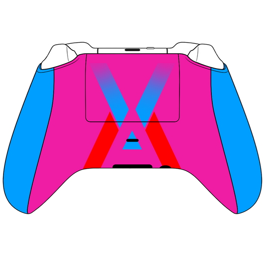Custom Airbrush Controller Microsoft Xbox Series X - Xbox One S - Stardust David bowie Lightning Bolt