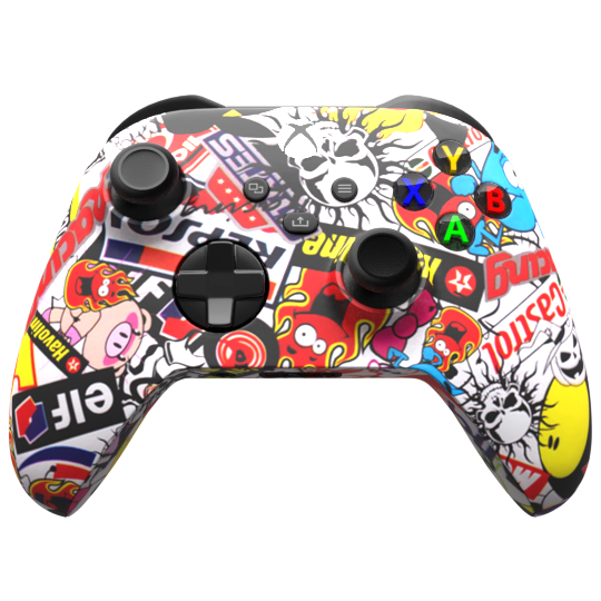 Xbox Controller With Labels Sticker Junkie – Xbox Series X | One S – Custom Controller – Controller ...