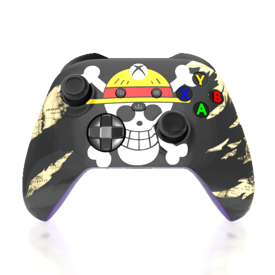 Custom Airbrush Controller Microsoft Xbox Series X - Xbox One S -  Straw Hat One Piece Luffy Pirate