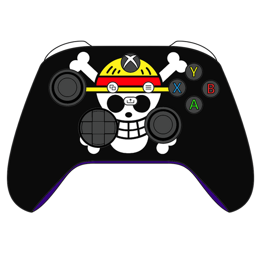 Custom Airbrush Controller Microsoft Xbox Series X - Xbox One S -  Straw Hat One Piece Luffy Pirate