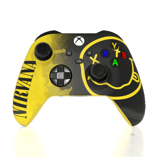 Custom Painted  Game Controller X box Series X - Nirvana Teen Spirit