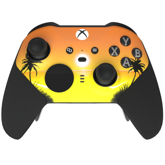 Custom Controller Microsoft Xbox One Series 2 Elite - Tequila Sunrise Sunset Palm Trees Tropical Beach Life