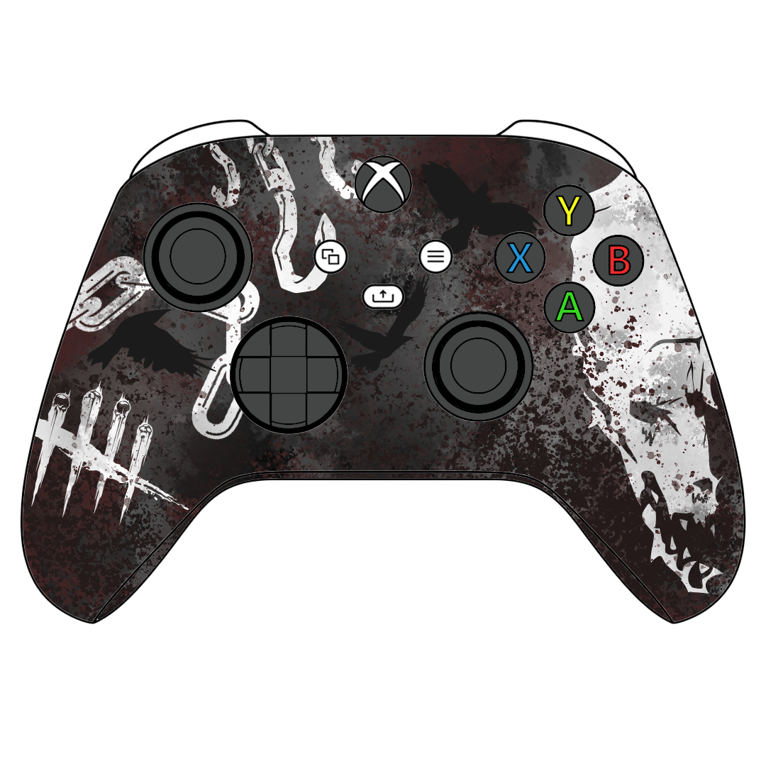 Custom Controller Microsoft Xbox Series X - Xbox One S - Horror Monsters Halloween Bloody Video Game PVP Hooks DBD Dead by Daylight Scary