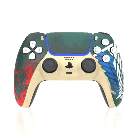 Custom Airbrush Controller Sony Playstation 5 PS5 - Anime Attack On Titan Scouting Legion