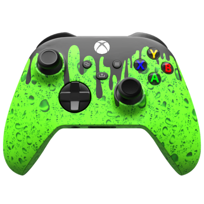 Custom Controller Microsoft Xbox Series X - Xbox One S - Toxic Demize Drip Green Black