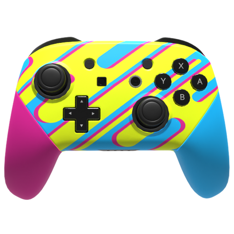 Custom Controller Nintendo Switch Pro - Trippy CMYK Color