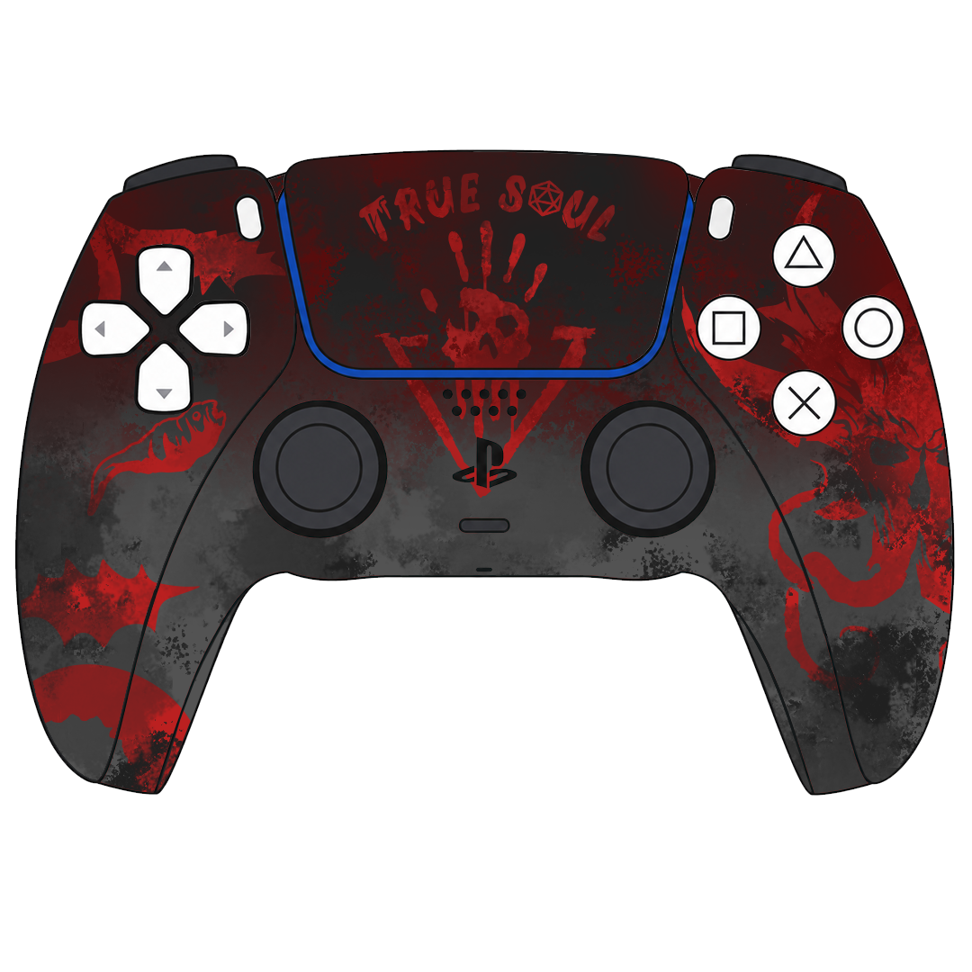 Custom Airbrush Painted Sony PlayStation 5 PS5 - DnD D&D Dungeons Dragons Fantasy Table Top Gate Baulders