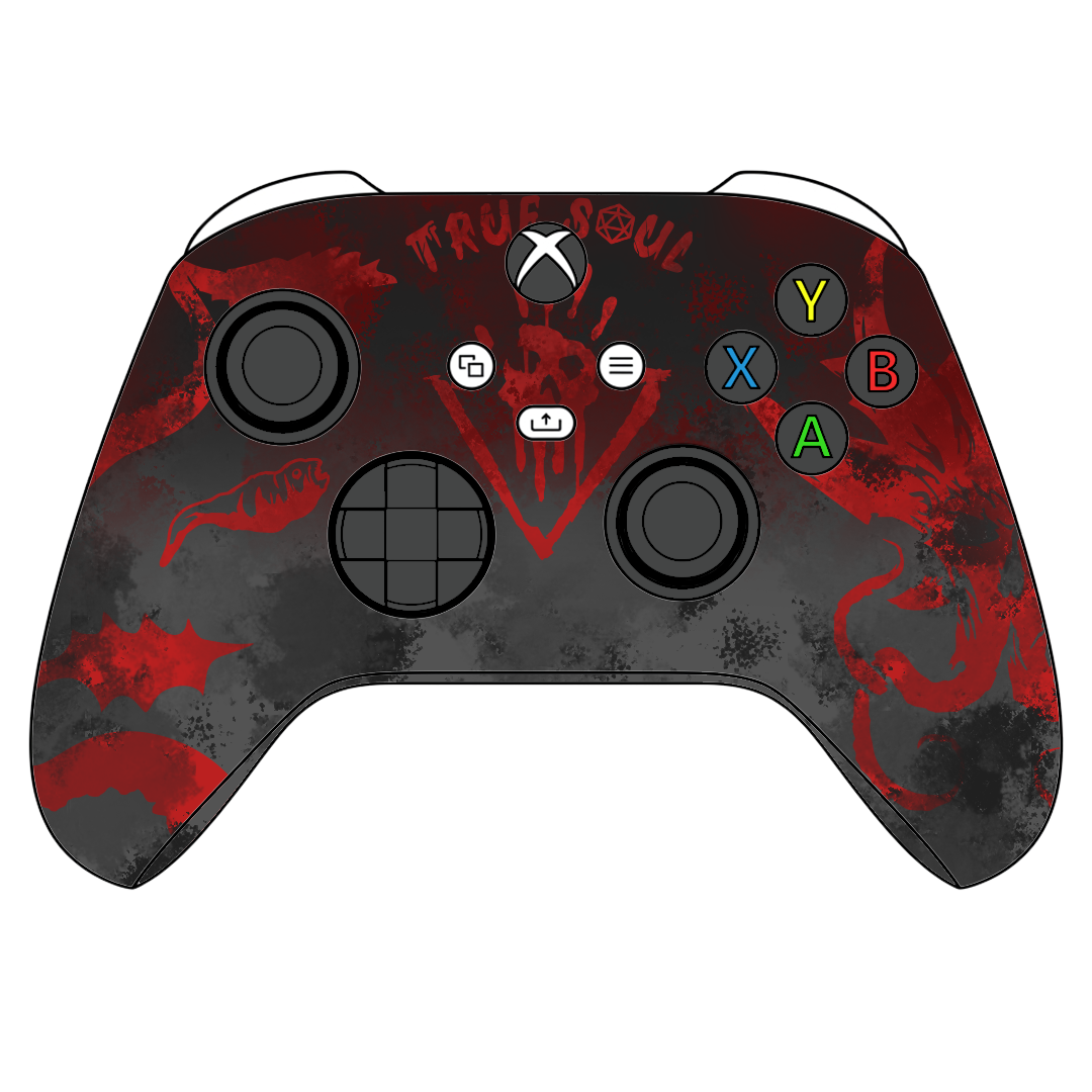 Custom Controller Microsoft Xbox Series X - Xbox One S - DnD D&D Dungeons Dragons Fantasy Table Top Gate Baulders