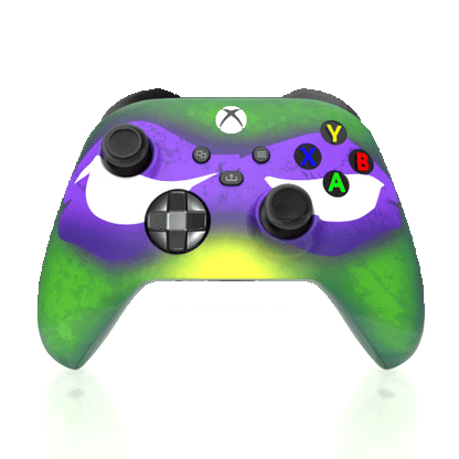 Custom Controller Microsoft Xbox Series X - Xbox One S - Super Heroes TMNT Donatello Turtle Power