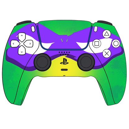 Custom Airbrush Controller Sony Playstation 5 PS5 - Super Hero TMNT Donatello Mikey Raph Leo Turtle Teenage Mutant Ninja