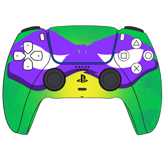 Custom Airbrush Controller Sony Playstation 5 PS5 - Super Hero TMNT Donatello Mikey Raph Leo Turtle Teenage Mutant Ninja