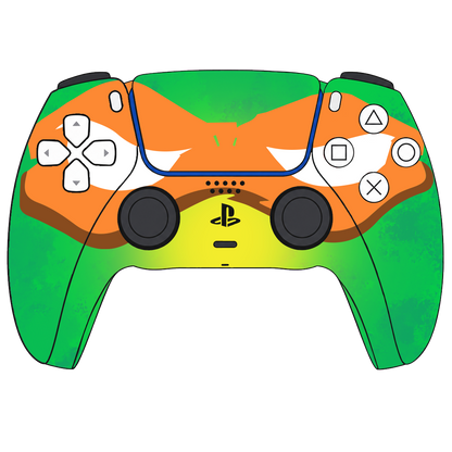 Custom Airbrush Controller Sony Playstation 5 PS5 - Super Hero TMNT Donatello Mikey Raph Leo Turtle Teenage Mutant Ninja