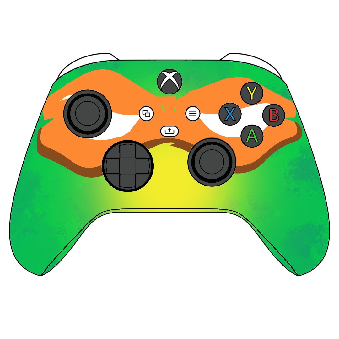 Custom Controller Microsoft Xbox Series X - Xbox One S - Super Hero TMNT Donatello Mikey Raph Leo Turtle Teenage Mutant Ninja