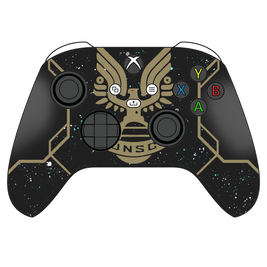 Custom Airbrush Controller Microsoft Xbox Series X - Xbox One S - Halo Infinite Master Chief UNSC Spartan