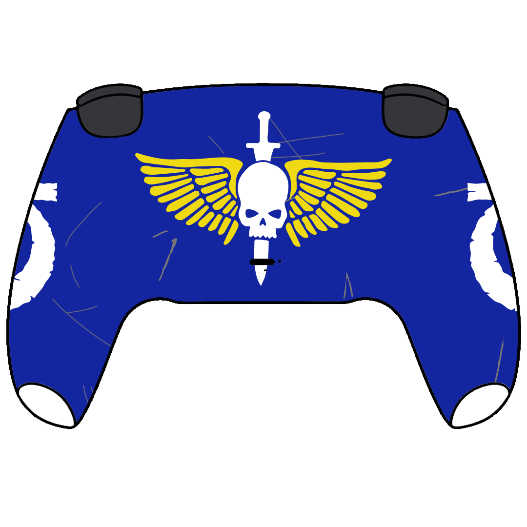 Custom Airbrush Painted Sony PlayStation 5 PS5 - Warhammer Sci-fi Space Marines Meka Fantasy Table Top Legion Video Game 40k