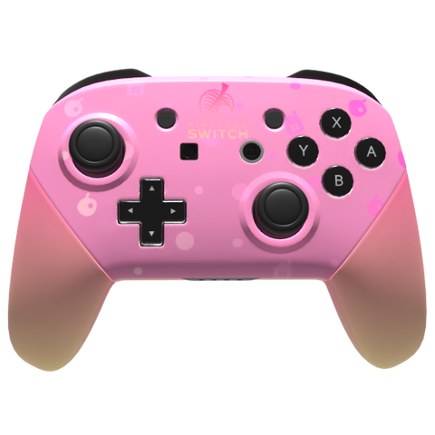 Custom Controller Nintendo Switch Pro - Utopia Getaway Animal Crossing Pink