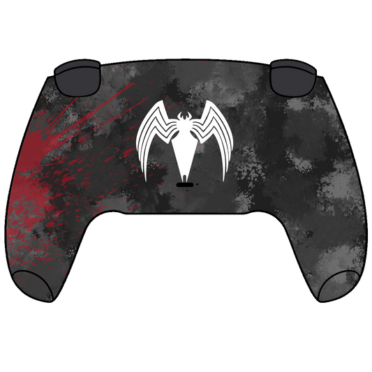 Custom Airbrush Controller Sony Playstation 5 PS5 - Venomous Symbiote Venom Spiderman