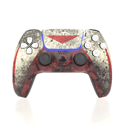 Custom Airbrush Controller Sony Playstation 5 PS5 - Voorhees Jason Masked Murder Camp Crystal Lake Friday 13th Horror Movie Killer