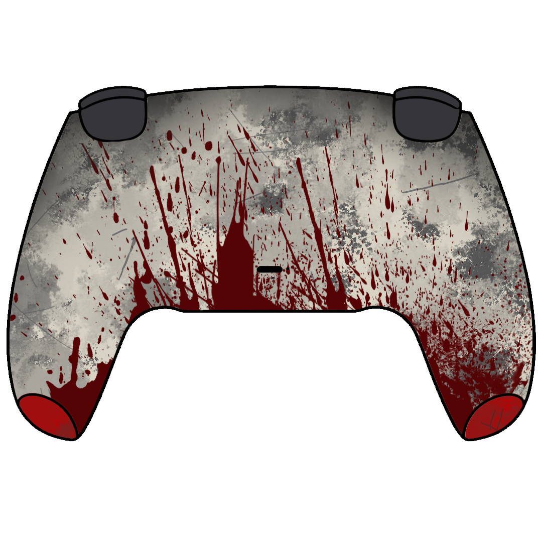 Custom Airbrush Controller Sony Playstation 5 PS5 - Voorhees Jason Masked Murder Camp Crystal Lake Friday 13th Horror Movie Killer