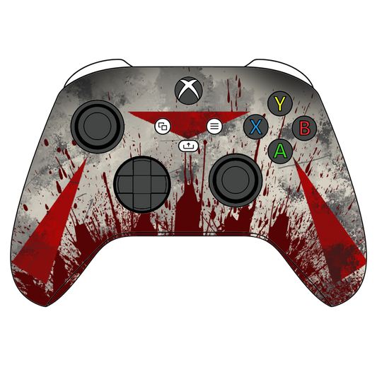 Custom Airbrush Controller Microsoft Xbox Series X - Xbox One S - Voorhees Jason Masked Murder Camp Crystal Lake Friday 13th