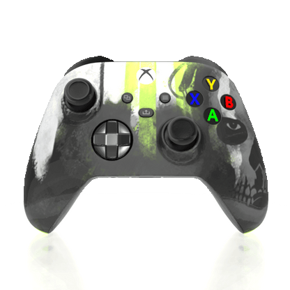 Custom Airbrushed Controller Microsoft Xbox Series X - Xbox One S - Modern Warfare 2 Ghost Call Duty 