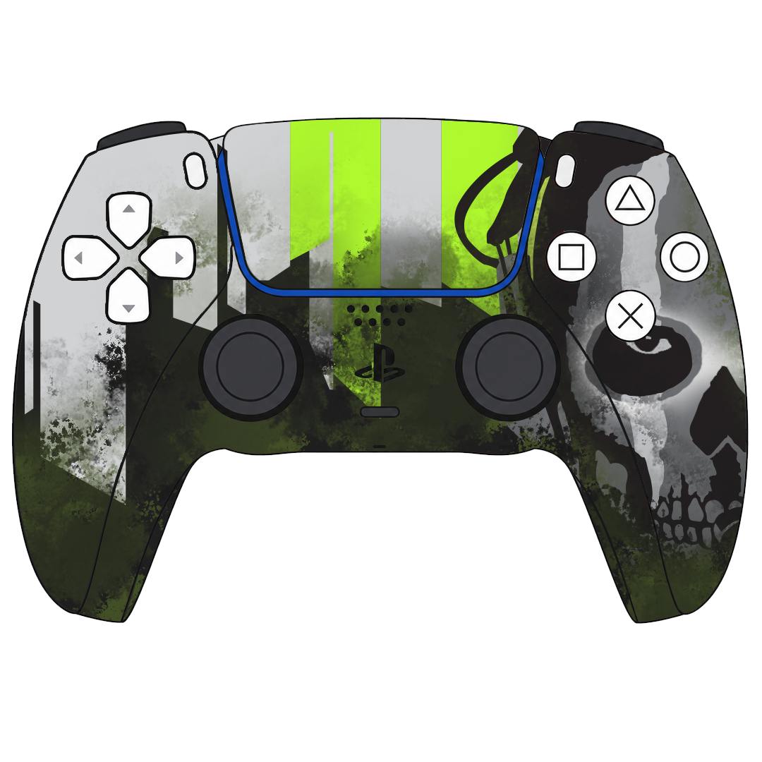 Custom Airbrush Controller Sony Playstation 5 PS5 - Modern Warfare 2 Ghost Call Duty