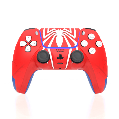 Custom Airbrush Controller Sony Playstation 5 PS5 - Web Slinger Spiderman Superhero Great Power