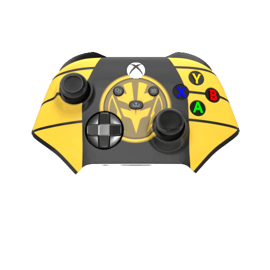 Custom Airbrushed Controller Microsoft Xbox Series X - Xbox One S - Power Rangers Morphin Time White