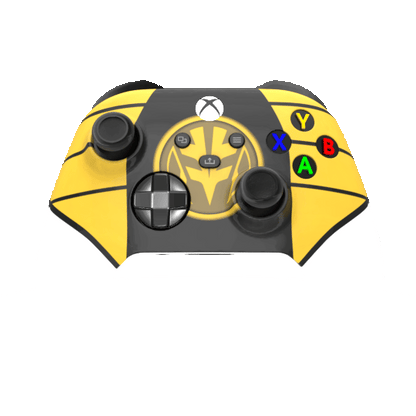 Custom Airbrushed Controller Microsoft Xbox Series X - Xbox One S - Power Rangers Morphin Time White