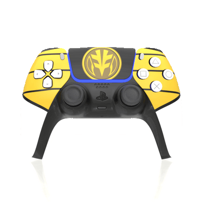 Custom Airbrushed Controller Sony Playstation 5 PS5 - Power Rangers Morphin Time White