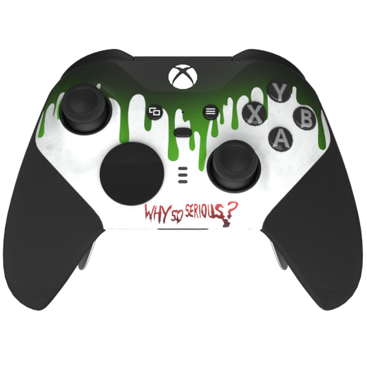 Custom Controller Microsoft Xbox One Series 2 Elite - Why So Serious Joker Drip Bat Man