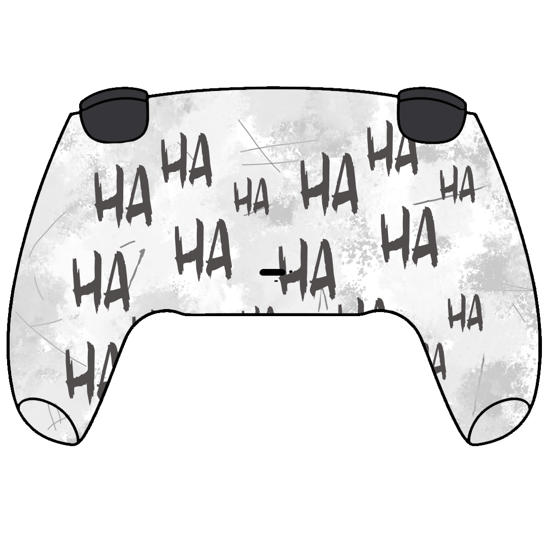 Custom Airbrush Controller Sony Playstation 5 PS5 - Why So Serious Joker Drip Bat Man 