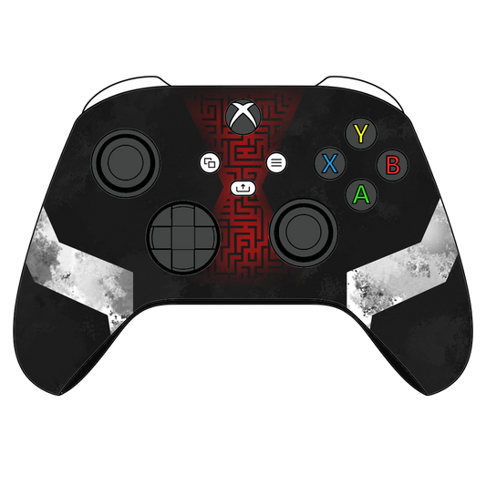 Custom Airbrush Controller Microsoft Xbox Series X - Xbox One S - Super Hero Black Widow Marvel