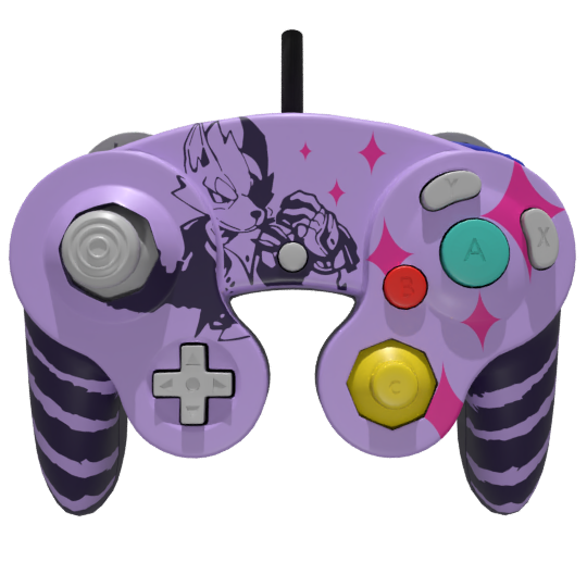 Custom Controller Nintendo Gamecube - Super Smash Bros Wolf Starfox