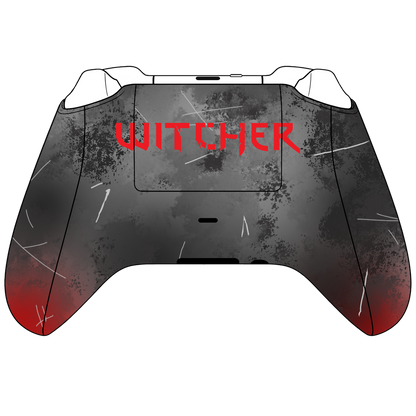 Custom Controller Microsoft Xbox Series X - Xbox One S - Wolf Witcher Folklore Fantasy Runes Elements Game Tv Series Geralt Dark Horror