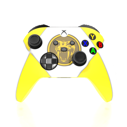 Custom Airbrushed Controller Microsoft Xbox Series X - Xbox One S - Power Rangers Morphin Time Yellow