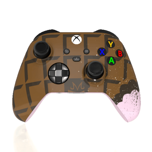 Custom Airbrush Controller Microsoft Xbox Series X - Xbox One S - Dragon Ball Z Majin Buu Chocolate