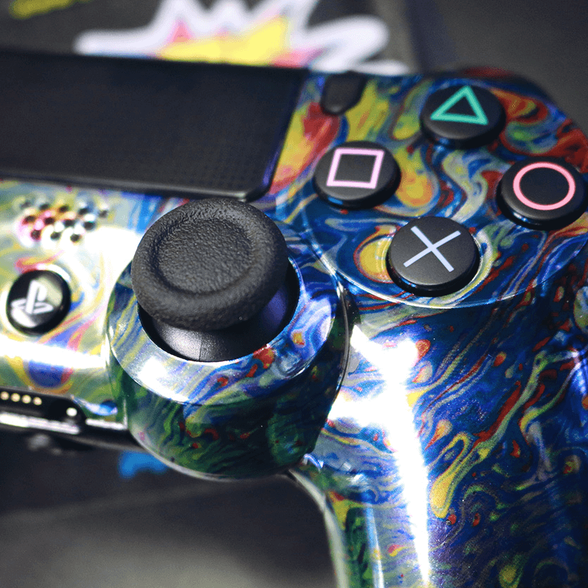 Custom Controller Sony Playstation 4 PS4 - Elegant Oils psychedelic