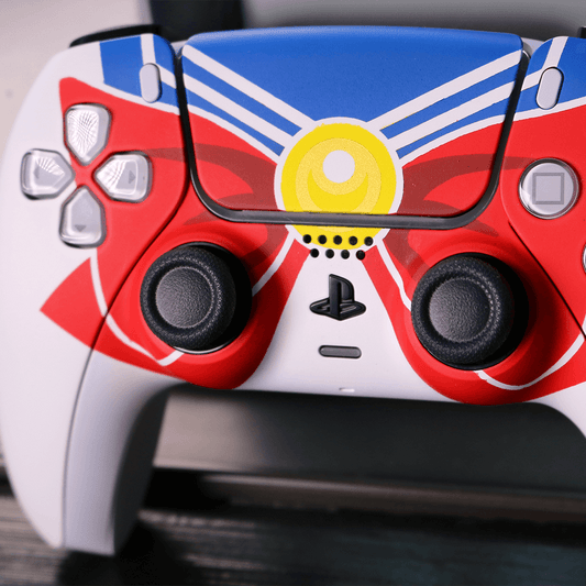 Custom Controller Sony Playstation 5 PS5 - Sailor Moon Anime Girl Ribbon Japanese
