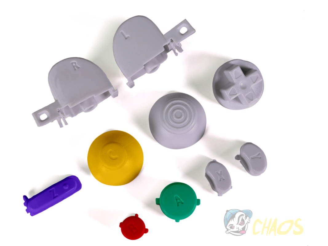 Original Color Button Pack – Gamecube | Controller Chaos