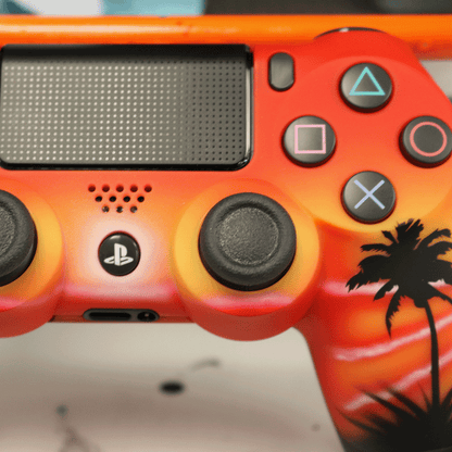 Custom Controller Sony Playystation 4 PS4 - Tequila Sunrise Sunset Palm Trees Tropical Beach Life
