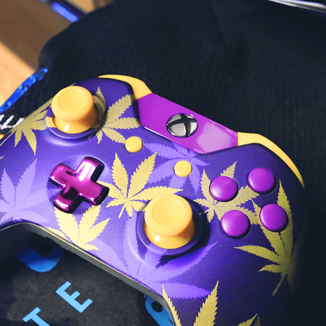 Purple Controller Custom Purple Kush Camo – Switch Joy-Con – Custom Controller – Controller Chaos