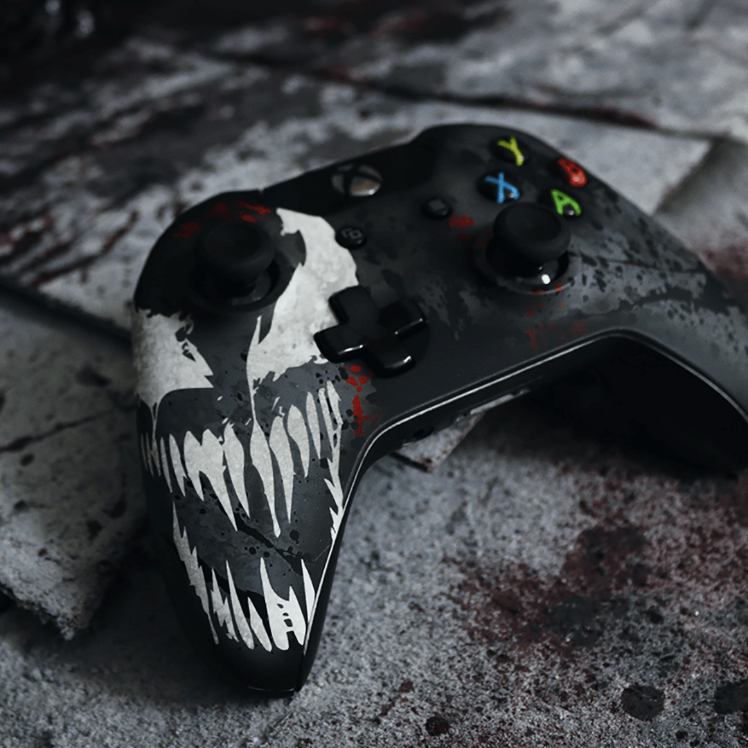 Custom Controller Microsoft Xbox One S - Venomous Symbiote Venom Spiderman